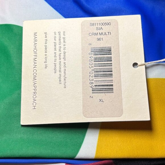 Mara Hoffman Sia Top Sz XL & Zoa Bottom Sz L Cream Multi - Picture 8 of 12